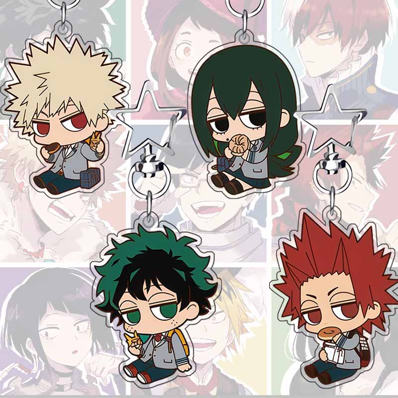 Furoshiki - พวงกุญแจอะคริลิค Q เวอร์ชั่น ตัวละครจาก My Hero