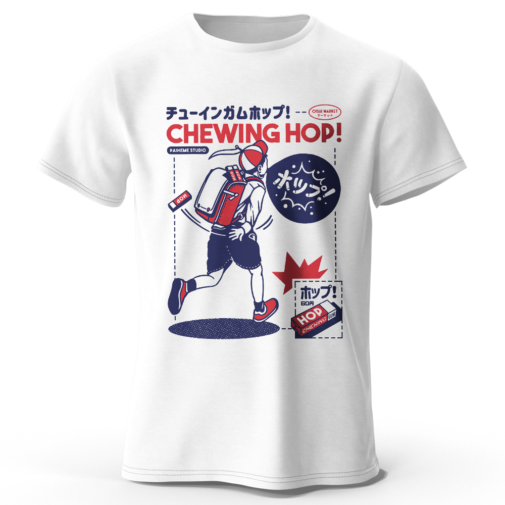 เสื้อยืดพิมพ์ลายขนมญี่ปุ่นวาดด - Japanese Snacks บทวิจารณ์และราคา