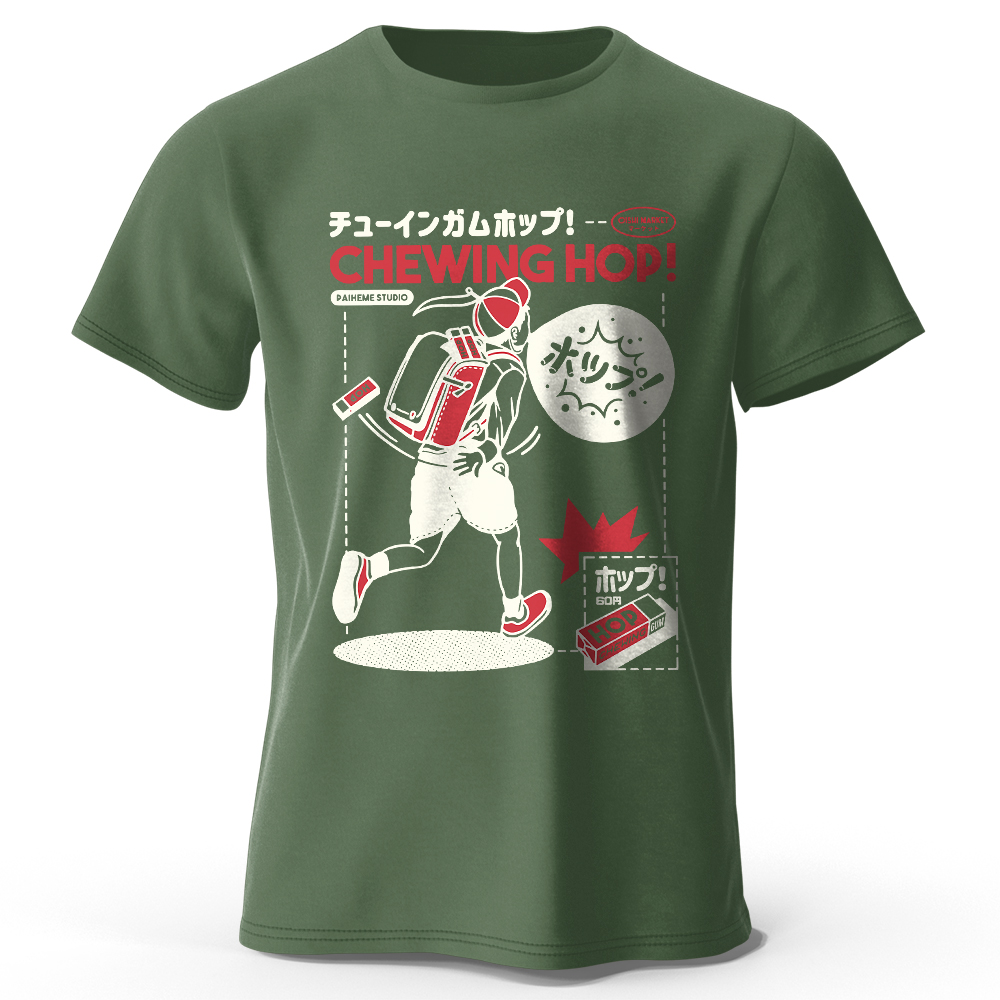 เสื้อยืดพิมพ์ลายขนมญี่ปุ่นวาดด - Japanese Snacks บทวิจารณ์และราคา