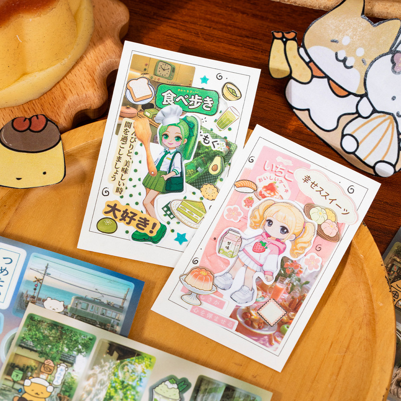 20 ชิ้น สติกเกอร์อาหารคาวาอิ ก - Japanese Snacks บทวิจารณ์และราคา