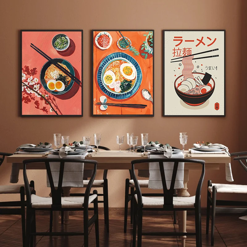 โปสเตอร์ศิลปะอาหาร บะหมี่ลาเมี - Japanese Restaurant Lifestyle บทวิจารณ์และราคา
